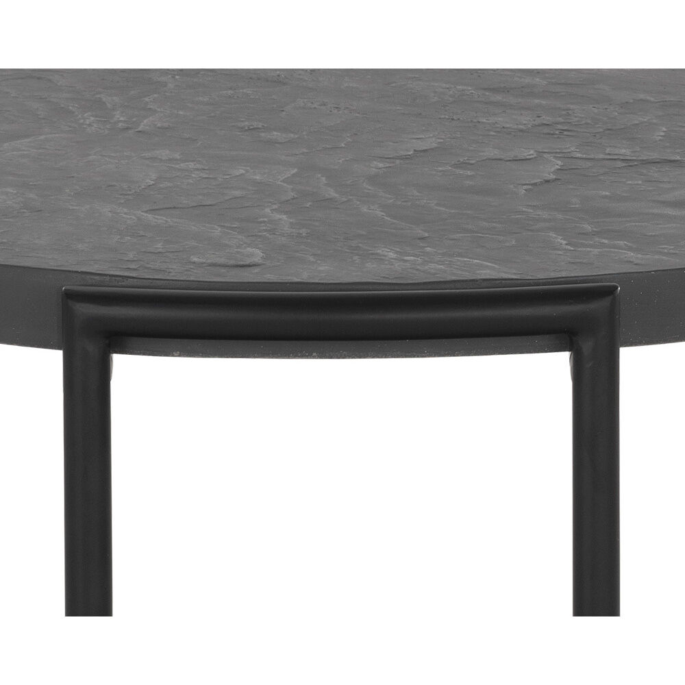 Zuma 23.5 X 21.5 inch Black Outdoor Side Table